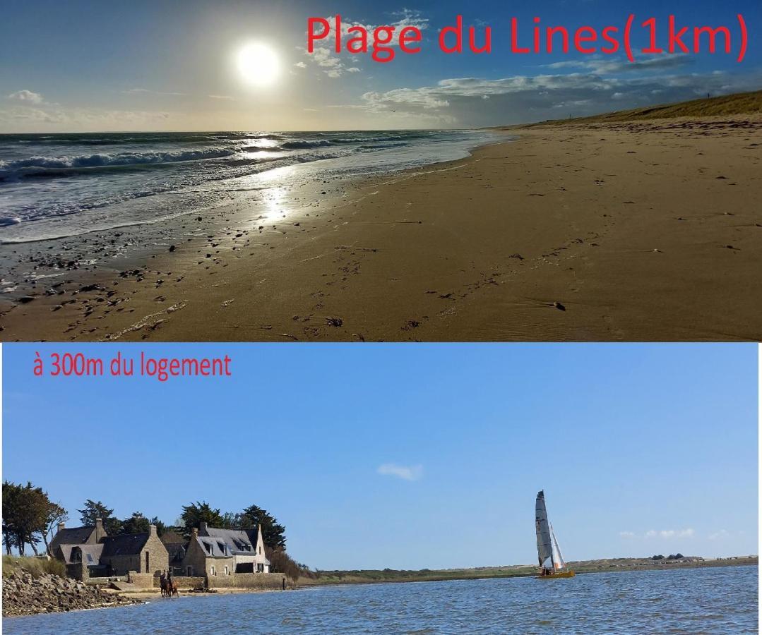 Maison De Vacances 4 Pers Avec Jardin Privatif A 1Km Plage Lines Et 300M De La Mer De Gavres - Ar Pil Jadur Plouhinec  Ngoại thất bức ảnh